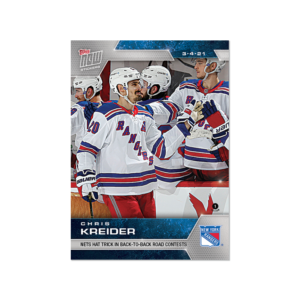 2020-21 TOPPS NOW  #66- Chris Kreider  (1 of 353)