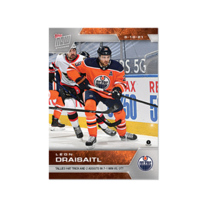 2020-21 TOPPS NOW  #74- Leon Draisaitl 3  (1 of 369)