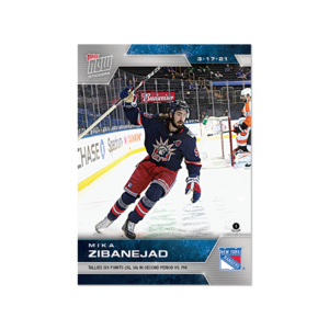 2020-21 TOPPS NOW  #83- Mika Zibanejad  (1 of 399)