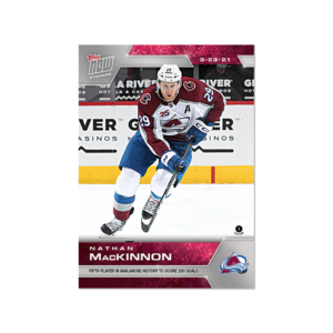 2020-21 TOPPS NOW  #90- Nathan MacKinnon 3  (1 of 399)