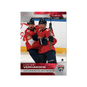 2020-21 TOPPS NOW  #99- Carter Verhaeghe  (1 of 369)