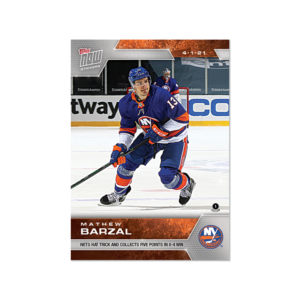 2020-21 TOPPS NOW  #101- Mathew Barzal  (1 of 477)