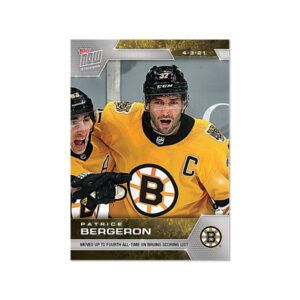 2020-21 TOPPS NOW  #105- Patrice Bergeron  (1 of 477)