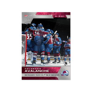 2020-21 TOPPS NOW  #154- Colorado Avalanche  (1 of 386)