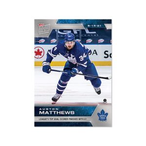 2020-21 TOPPS NOW  #155- Auston Matthews 4  (1 of 386)