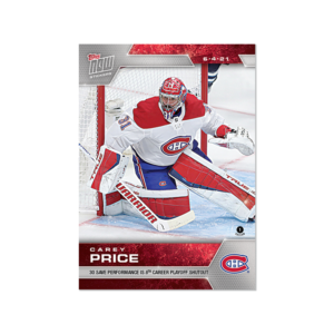 2020-21 TOPPS NOW  #183- Carey Price 2  (1 of 369)