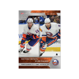 2020-21 TOPPS NOW  #195- Mathew Barzal 2 / Ryan Pulock  (1 of 383)