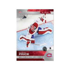 2020-21 TOPPS NOW  #199- Carey Price 3  (1 of 407)