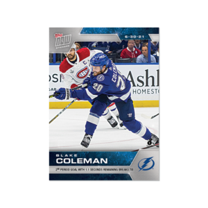 2020-21 TOPPS NOW  #218- Blake Coleman (1 of 435)