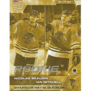 2020-21 TOPPS NOW Week 5 #39G Gold - Nicolas Beaudin / Ian Mitchell  (1 of 50)
