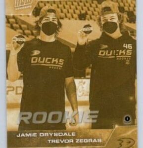 2020-21 TOPPS NOW Week 10 #84G Gold - Jamie Drysdale / Trevor Zegras  (1 of 40)