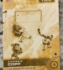 2020-21 TOPPS NOW Week 11 #91G Gold - Andrew Copp  (1 of 37)