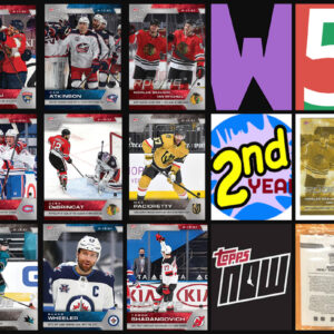 2020-21 TOPPS NOW Week 5 (Huberdeau Top) Sticker Sealed Cellophane & Beaudin/Mitchell GOLD on back Package 37-45 (1 of 50)