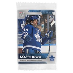 2021-22 TOPPS NOW  #98- Auston Matthews 3 (1 of 201)