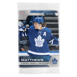 2021-22 TOPPS NOW  #150- Auston Matthews 5 (1 of 160)