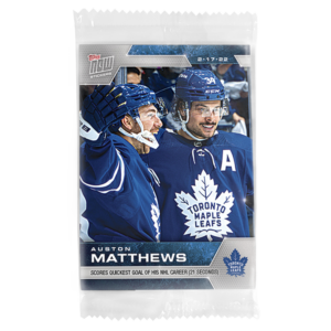 2021-22 Topps NOW  #298- Auston Matthews 10 (1 of 289)