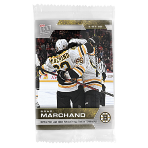 2021-22 Topps NOW  #349- Brad Marchand 5 (1 of 160)