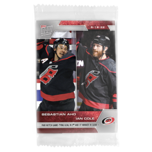 2021-22 Topps NOW  #486- Sebastian Aho 5/ Ian Cole (1 of 101)