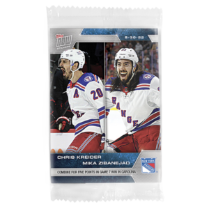 2021-22 Topps NOW  #508- Chris Kreider 10 / Mika Zibanejad 2 (1 of 228)