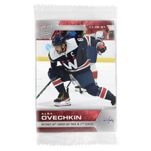 2021-22 TOPPS NOW Week 8 (Ovechkin Top) Sticker Sealed Cellophane (No Ice Parallel) Package #122-144