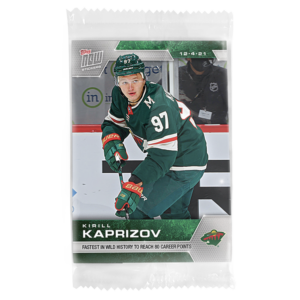 2021-22 TOPPS NOW Week 9 (Kaprizov Top) Sticker Sealed Cellophane (No Ice Parallel) Package #145-156