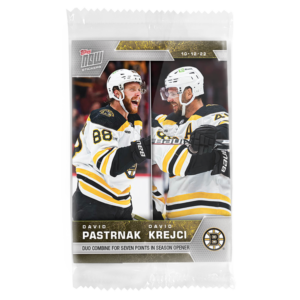 2022-23 TOPPS NOW  #4- David Pastrnak/ David Krejci (1 of 122)