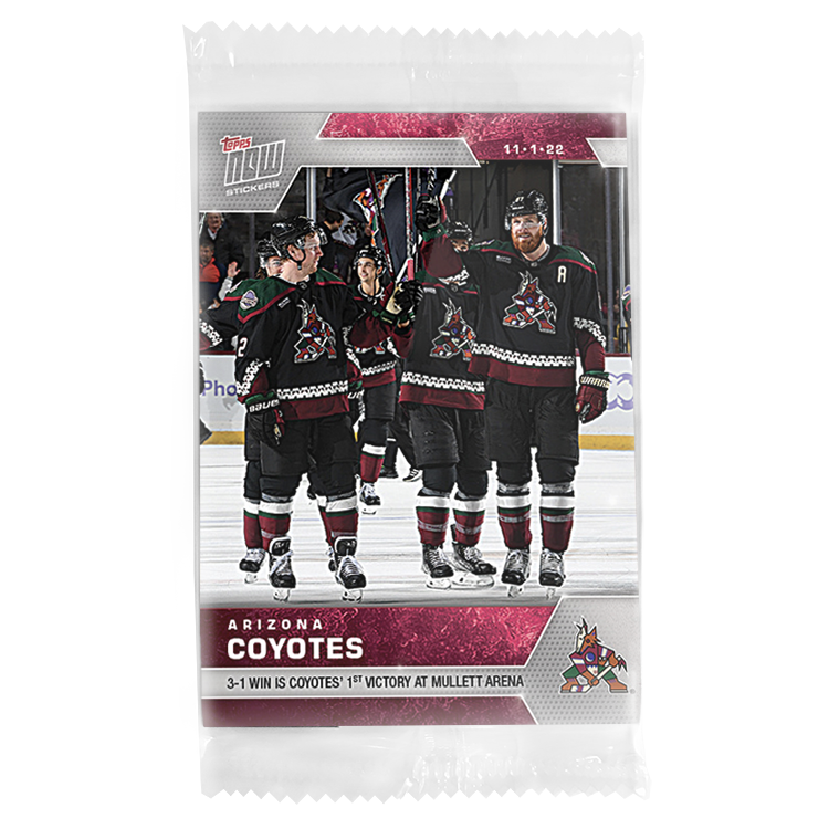 2022-23 TOPPS NOW #42- Arizona Coyotes (1 of 83)
