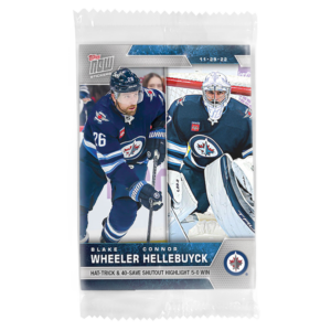 2022-23 TOPPS NOW  #84- Connor Hellebuyck/ Blake Wheeler 2 (1 of 15)**