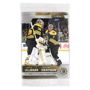 2022-23 TOPPS NOW  #166- Linus Ullmark 2/ Jeremy Swayman (1 of 157)