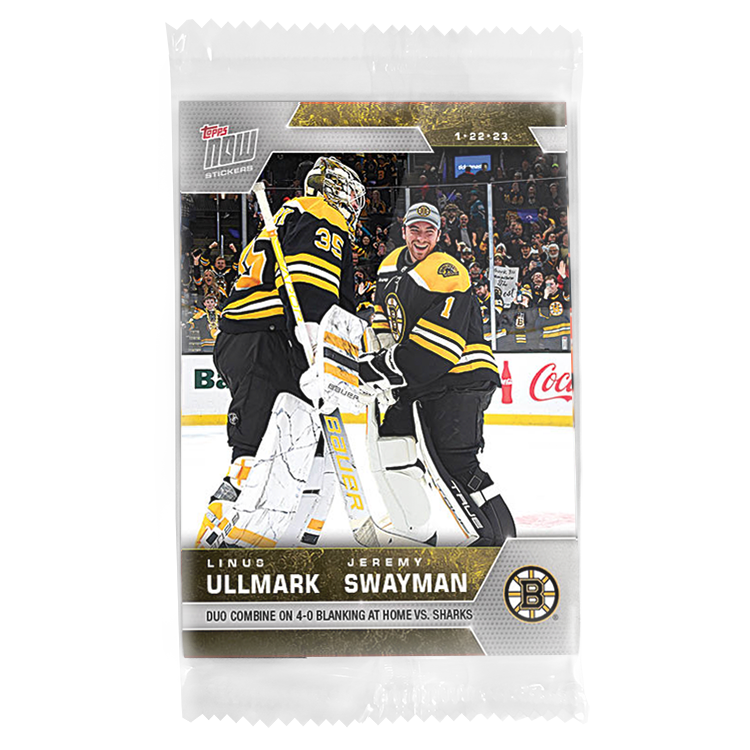2022-23 TOPPS NOW #166- Linus Ullmark 2/ Jeremy Swayman (1 of 157)