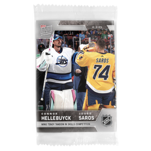 2022-23 TOPPS NOW  #186- Connor Hellebuyck 3/ Juuse Saros 3 (1 of 72)