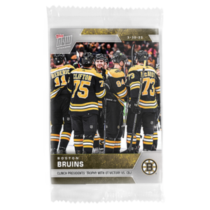 2022-23 TOPPS NOW  #296- Boston Bruins 9 (1 of 151)