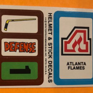 1979 Topps Hockey Insert Sticker Atlanta Flames
