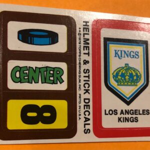 1979 Topps Hockey Insert Sticker Los Angeles Kings