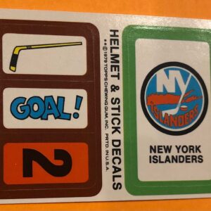 1979 Topps Hockey Insert Sticker New York Islanders