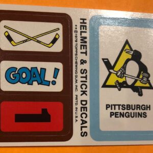 1979 Topps Hockey Insert Sticker Pittsburgh Penguins