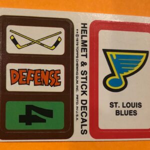 1979 Topps Hockey Insert Sticker St.Louis Blues