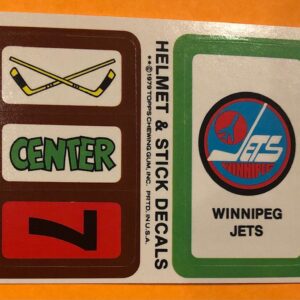 1979 Topps Hockey Insert Sticker Winnipeg Jets