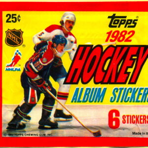 1982 Topps Unopened (with 6 stickers inside) NHL sticker pack