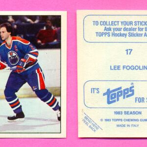 1983 Topps #17-Lee Fogolin