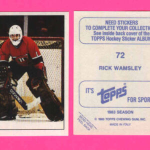 1983 Topps #72-Rick Wamsley