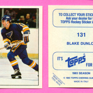 1983 Topps #131-Blake Dunlop