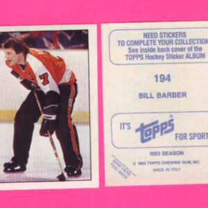 1983 Topps #194-Bill Barber
