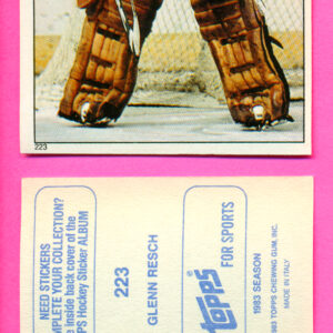 1983 Topps #223-Glenn-Chico Resch