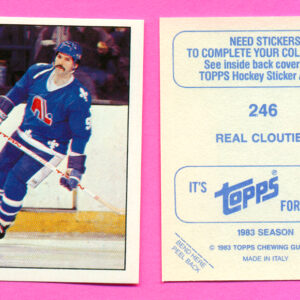 1983 Topps #246-Real Cloutier