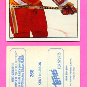1983 Topps #268-Kent Nilsson