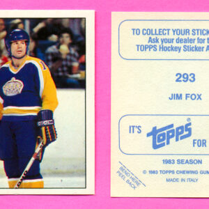 1983 Topps #293-Jim Fox