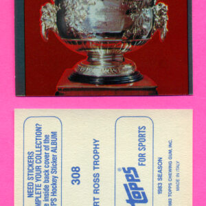 1983 Topps #308-Art Ross