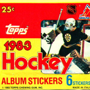 1983 Topps EMPTY (No stickers inside) NHL sticker pack