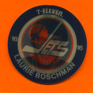 1984 7-Eleven Discs #8-Laurie Boschman